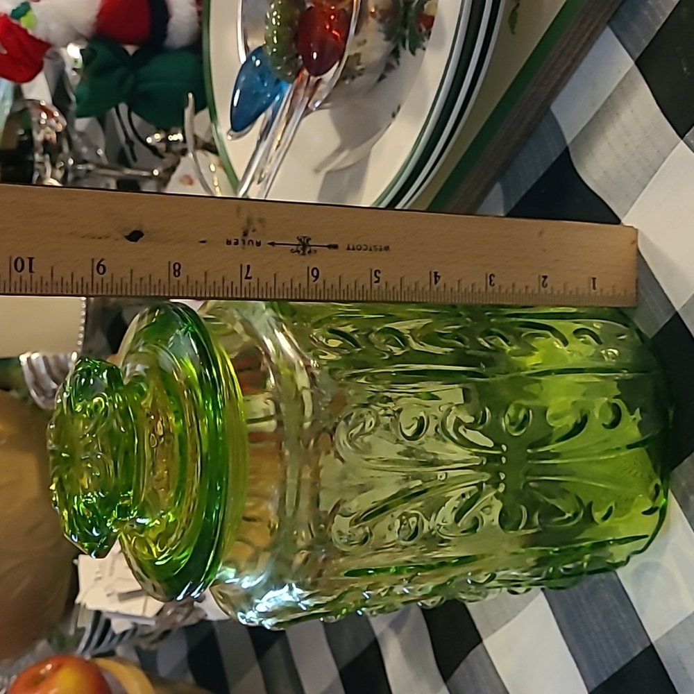 L.E.Smith Green imperial Apothecary jar - Picture 6 of 6